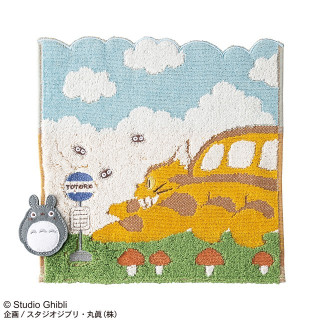 MINI SERVIETTE CHATBUS EN CHEMIN - MON VOISIN TOTORO 25X25