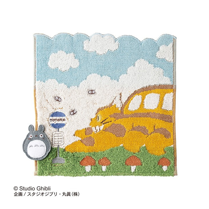 MINI SERVIETTE CHATBUS EN CHEMIN - MON VOISIN TOTORO 25X25