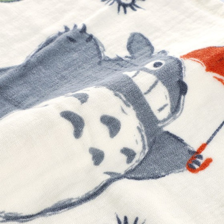 MINI SERVIETTE TOTORO SUR UNE BRANCHE - MON VOISIN TOTORO 34X80