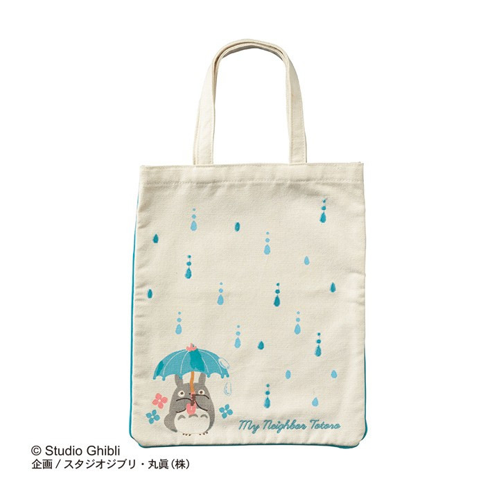 TOTE BAG TOTORO SOUS LA PLUIE - MON VOISIN TOTORO 35X28
