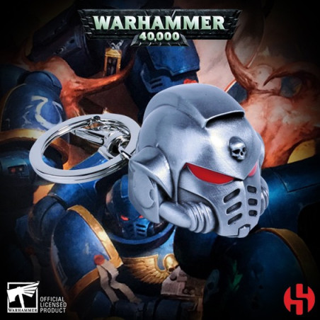 KEYCHAIN W40K - SPACE MARINE PRIMARIS HELMET METAL