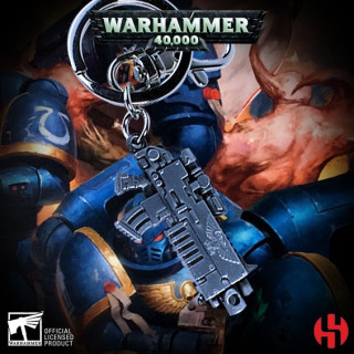 PORTE-CLES - KEYCHAIN W40K - BOLTER METALLIC FINISH