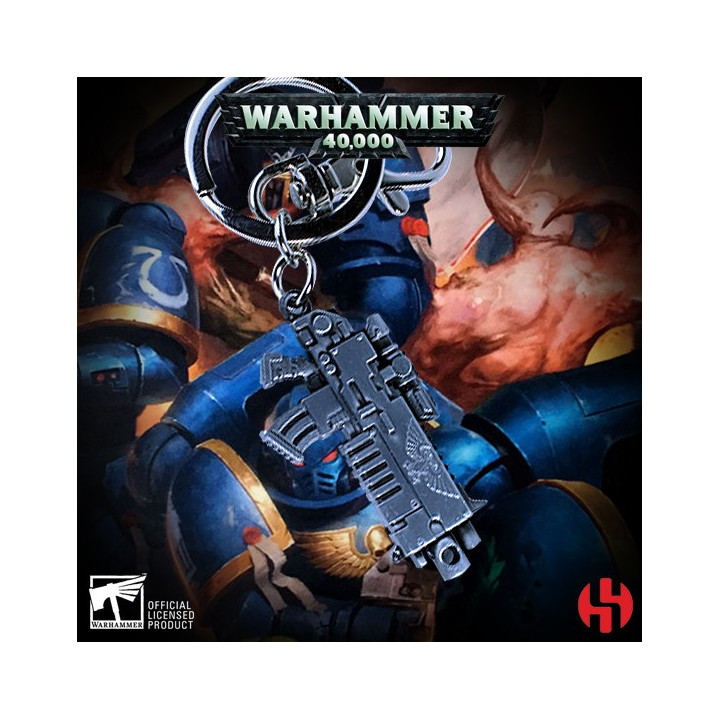 PORTE-CLES - KEYCHAIN W40K - BOLTER METALLIC FINISH