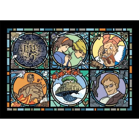 PUZZLE VITRAIL LAPUTA-LA CHATEAU DANS LE CIEL 
