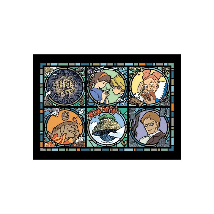 PUZZLE VITRAIL LAPUTA-LA CHATEAU DANS LE CIEL 