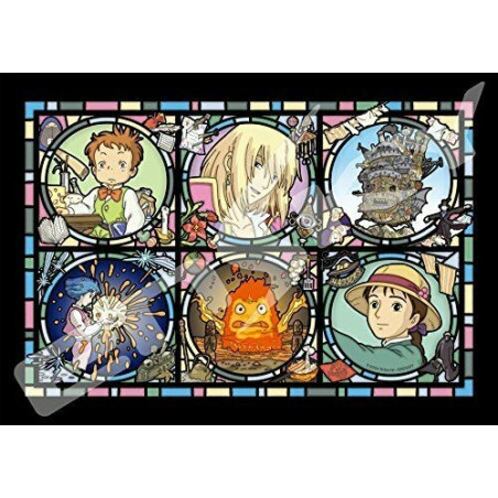 PUZZLE VITRAIL PERSONNAGES 208P- LE CHATEAU AMBULANT 