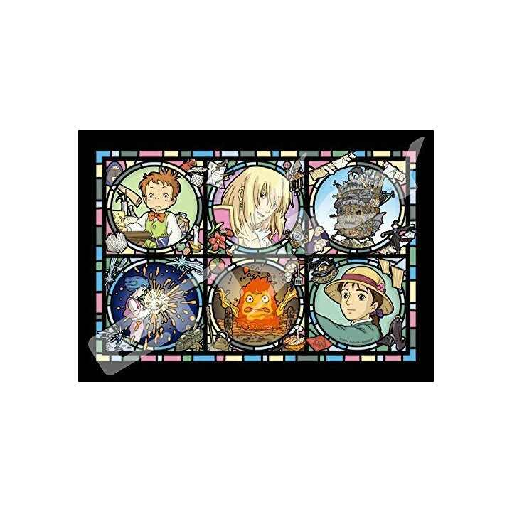 PUZZLE VITRAIL PERSONNAGES 208P- LE CHATEAU AMBULANT 
