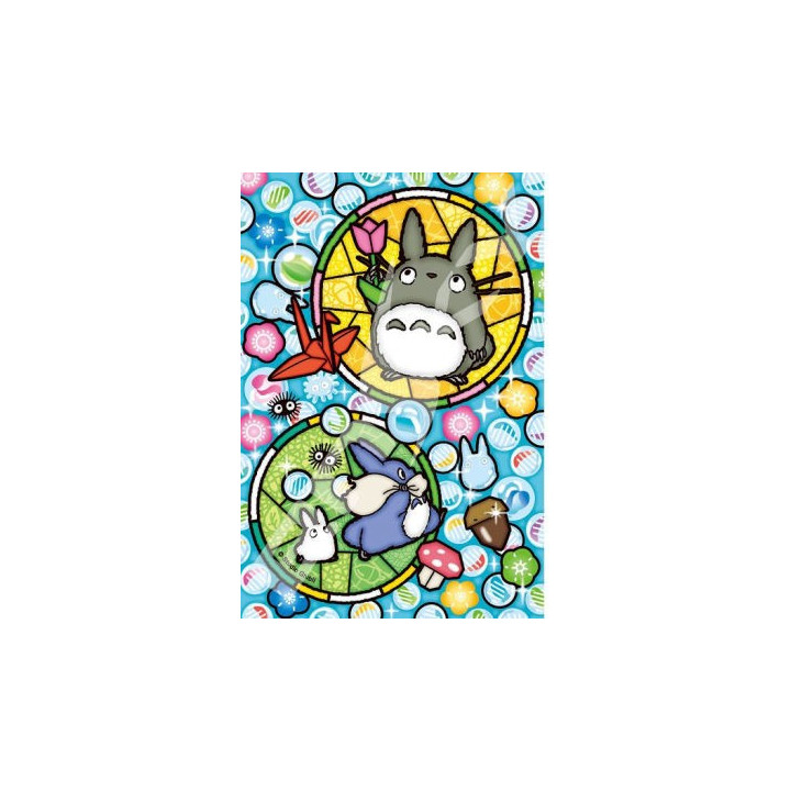 PUZZLE VITRAIL TOTORO BILLES DE VERRE-MON VOISIN TOTORO 