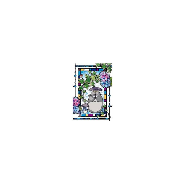 PUZZLE VITRAIL TOTORO JARDIN D'HORTENSIAS-MON VOISIN TOTORO 