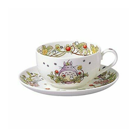 TASSE ET SOUS TASSE TOTORO FRAISE - MON VOISIN TOTORO