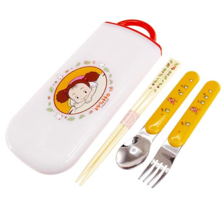 SET BAGUETTES CUILLÈRE FOURCHETTE MEI - MON VOISIN TOTORO