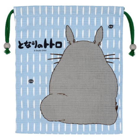 SACOCHE TISSU BLEUE TOTORO GRIS - MON VOISIN TOTORO