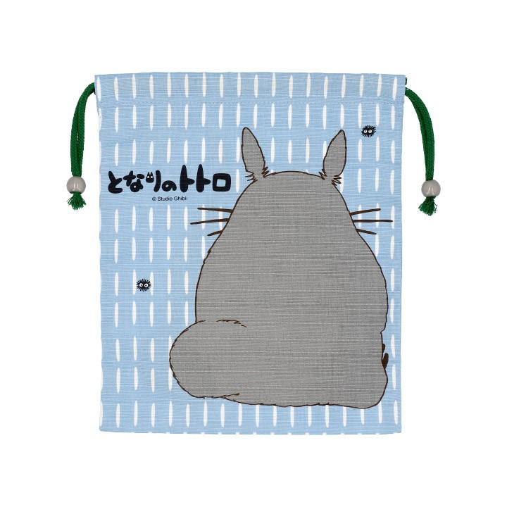 SACOCHE TISSU BLEUE TOTORO GRIS - MON VOISIN TOTORO