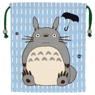 SACOCHE TISSU BLEUE TOTORO GRIS - MON VOISIN TOTORO