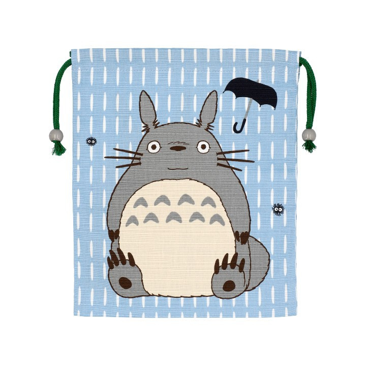 SACOCHE TISSU BLEUE TOTORO GRIS - MON VOISIN TOTORO