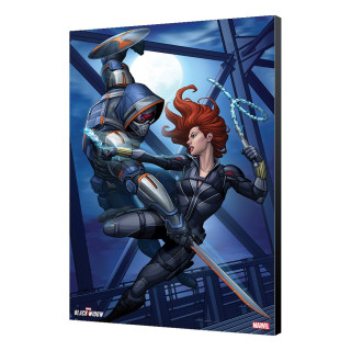 BLACK WIDOW MOVIE - LAMINAGE 01 - WIDOW vs TASKMASTER 33.7 x 50 cm