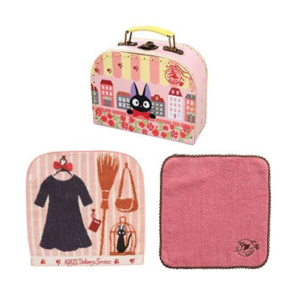 VALISETTE CADEAU JIJI AVEC 2 MINI-SERVIETTES - KIKI LA PETITE SORCIER