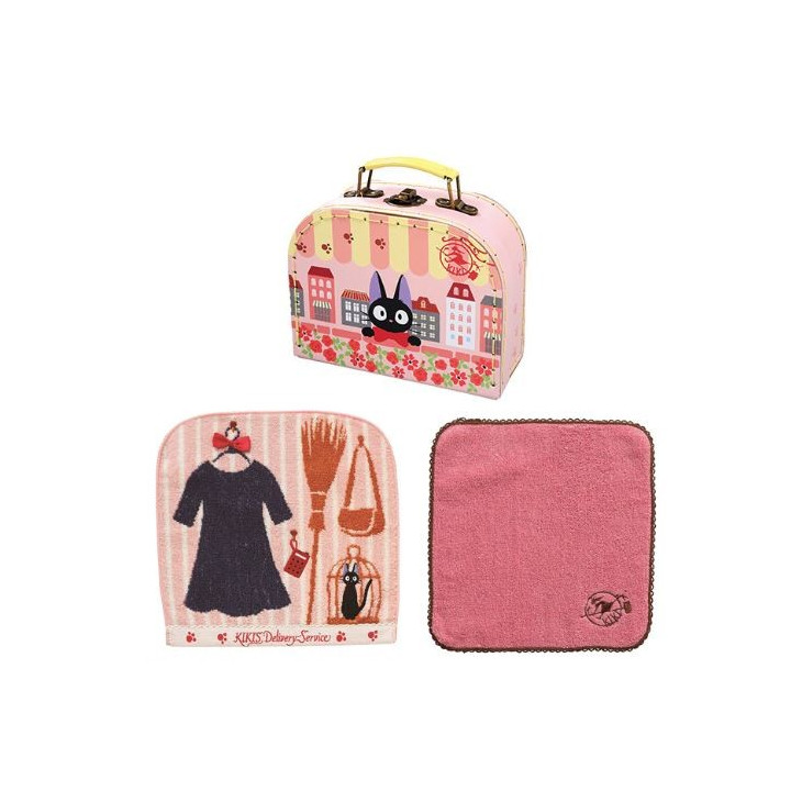 VALISETTE CADEAU JIJI AVEC 2 MINI-SERVIETTES - KIKI LA PETITE SORCIER