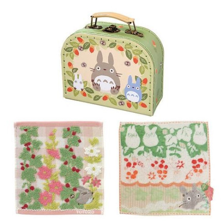 VALISETTE CADEAU TOTORO AVEC 2 MINI-SERVIETTES - MON VOISIN TOTORO