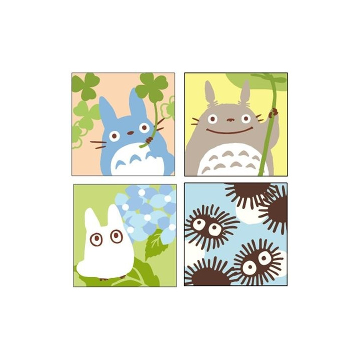 ASSORTIMENT DE 4 SOUS-VERRE TOTORO PASTEL - MON VOISIN TOTORO