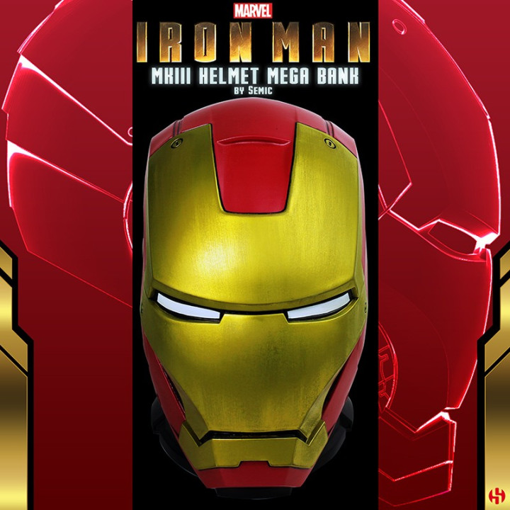 MEGA TIRELIRE CASQUE IRON MAN - MARVEL