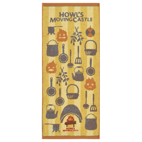 SERVIETTE CUISINE DE CALCIFER - LE CHATEAU AMBULANT 34X80 ( 60168 )