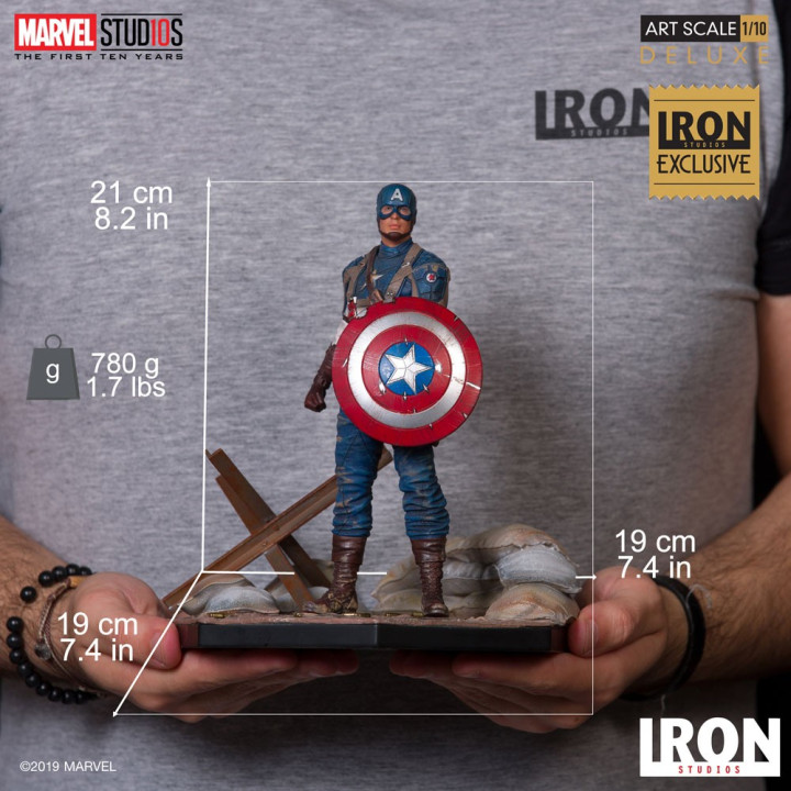 CAPTAIN AMERICA 1ST AVENGER - 1/10 BDS ART SCALE EXCLUSIVE