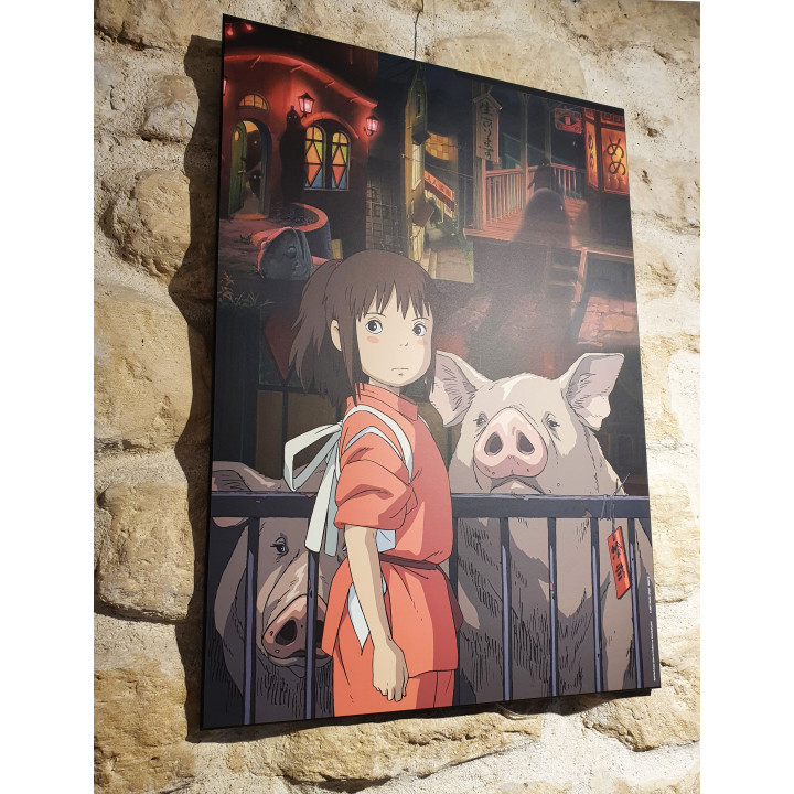TABLEAU 51 X 72 GHIBLI - LE VOYAGE DE CHIHIRO