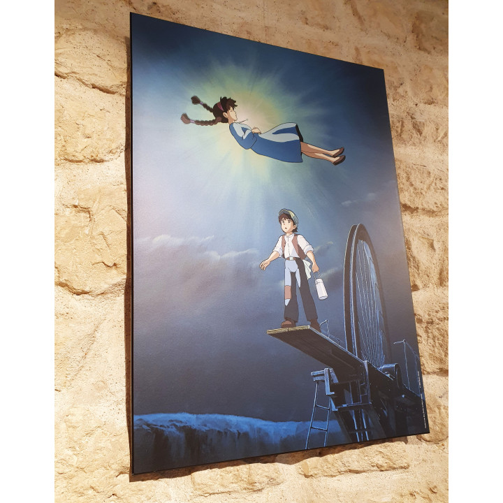 TABLEAU 35 X 50 GHIBLI - LE CHATEAU DANS LE CIEL