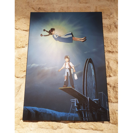 TABLEAU 35 X 50 GHIBLI - LE CHATEAU DANS LE CIEL