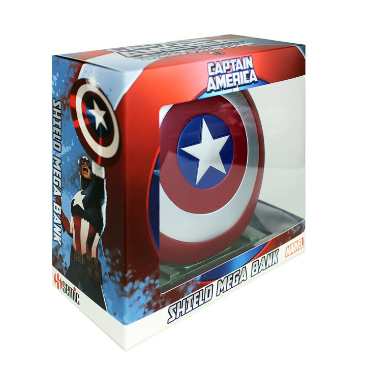 MEGA TIRELIRE BOUCLIER CAPTAIN AMERICA - MARVEL