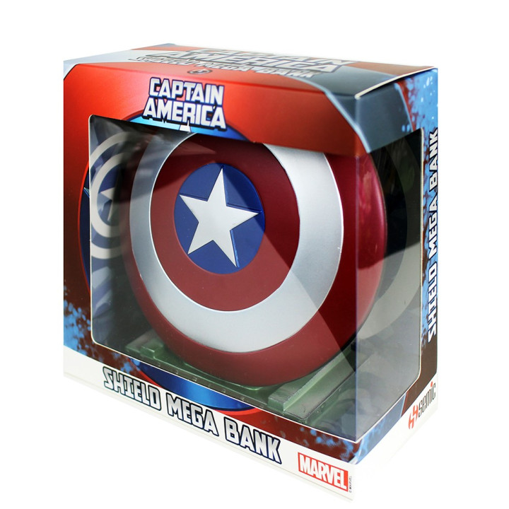 MEGA TIRELIRE BOUCLIER CAPTAIN AMERICA - MARVEL