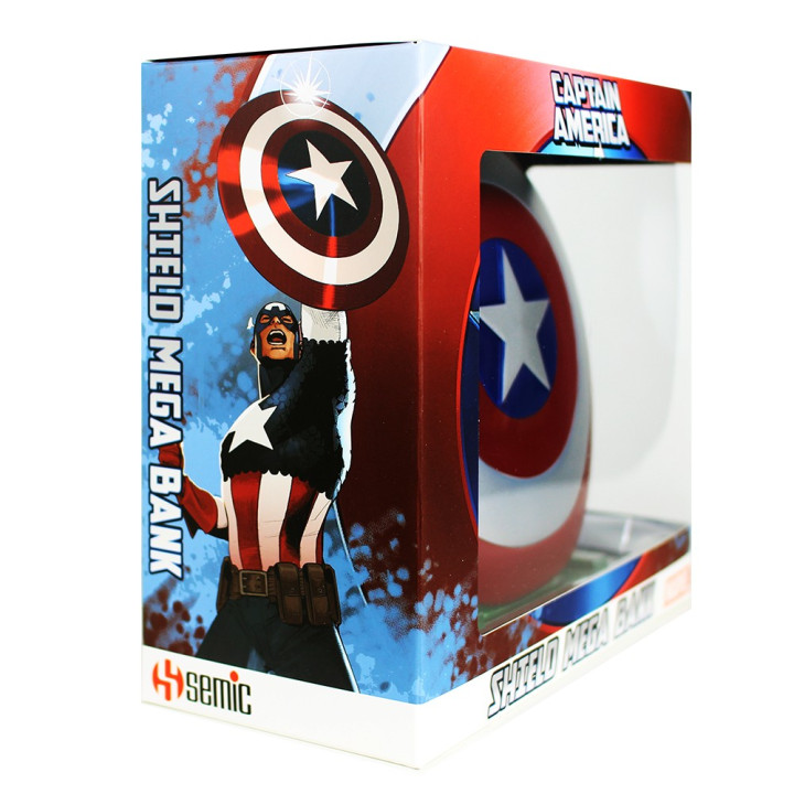 MEGA TIRELIRE BOUCLIER CAPTAIN AMERICA - MARVEL