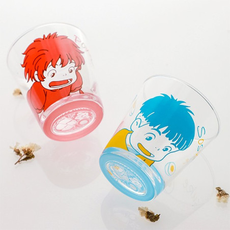 Set 2 Verres Ponyo & Sosuke - Ponyo Sur La Falaise