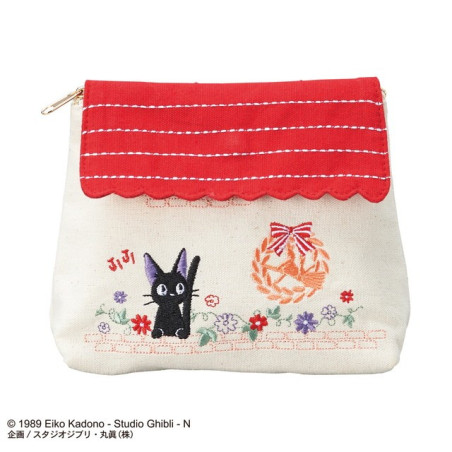 Sacoche Jiji Au Milieu Des Fleurs 12x15x6cm - Kiki La Petite Sorcière