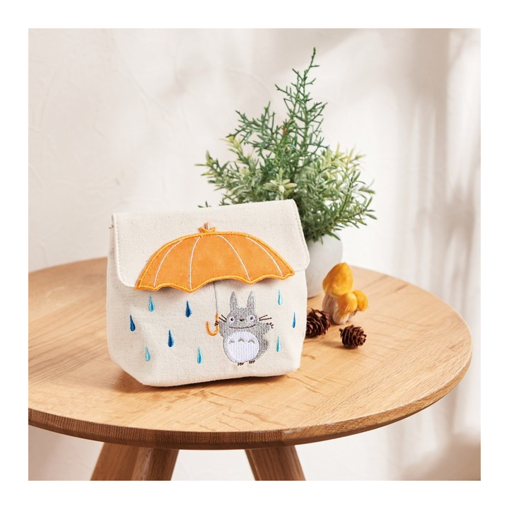 Sacoche Parapluie Orange 12x15x6cm - Mon voisin Totoro