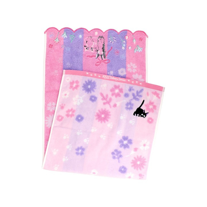Serviette Jiji Et Lily 34x80cm - Kiki La Petite Sorcière