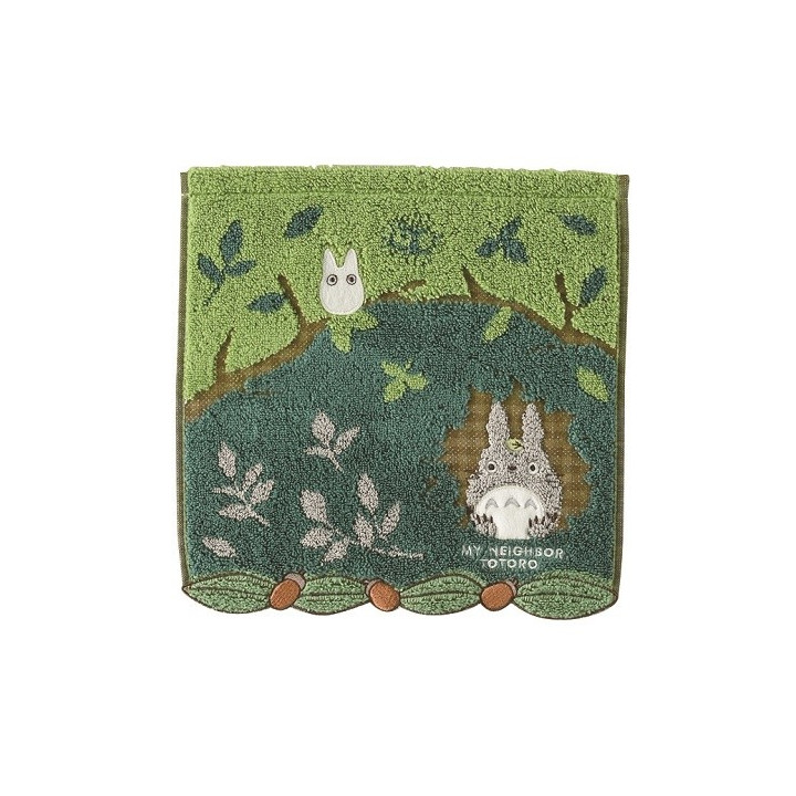 Mini-serviette Totoro Se Cachant Dans Les Arbres 25x25cm - Mon voisin