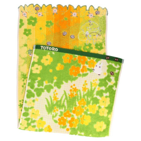 Serviette Fleurs Jaunes 34x80cm - Mon voisin Totoro