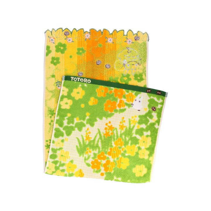 Yellow Flowers Towel 34x80cm - My Neighbor Totoro