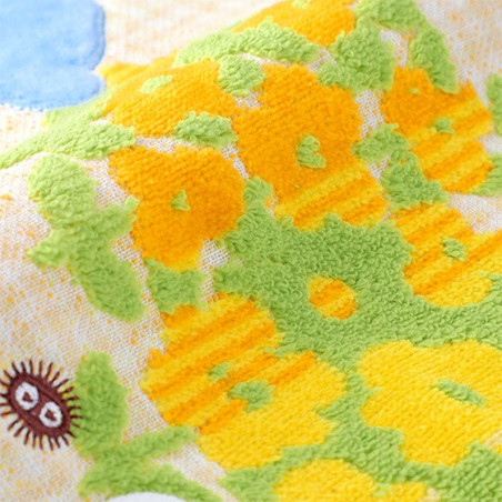 Serviette Fleurs Jaunes 34x80cm - Mon voisin Totoro