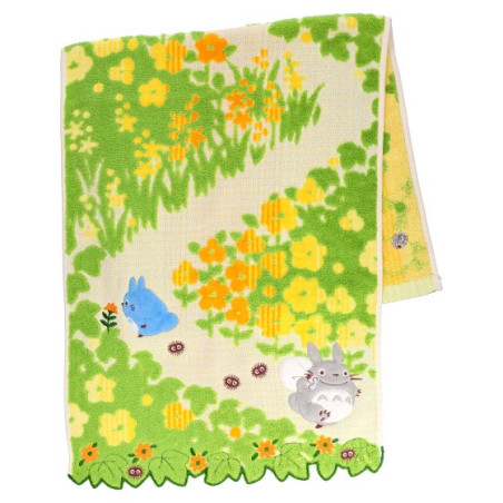 Serviette Fleurs Jaunes 34x80cm - Mon voisin Totoro