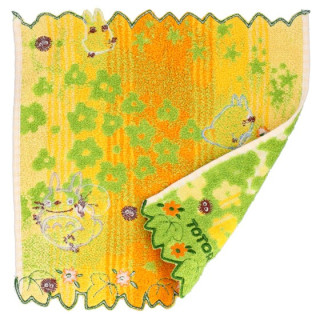 Mini-serviette Fleurs Jaunes 25x25 cm - Mon voisin Totoro