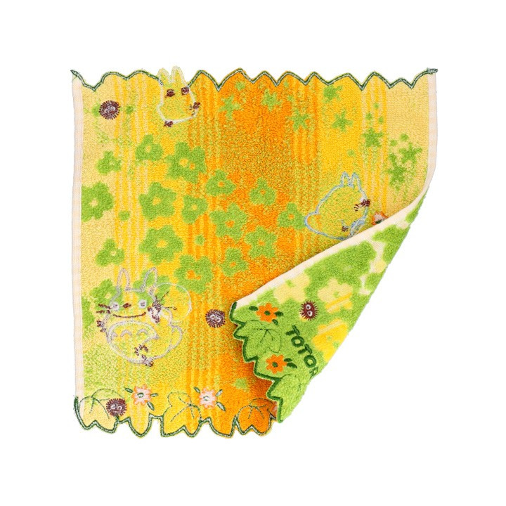 Mini-serviette Fleurs Jaunes 25x25 cm - Mon voisin Totoro