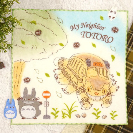 Mini-serviette Course du Chatbus 25x25cm - Mon voisin Totoro