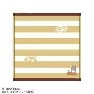 Mini-serviette Totoro Rayures Beige 25x25cm - Mon voisin Totoro