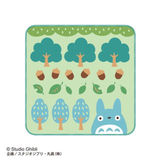 Mini-Towel Totoro Blue Trees and Hazelnuts 25x25 cm - My Neighbor Totoro