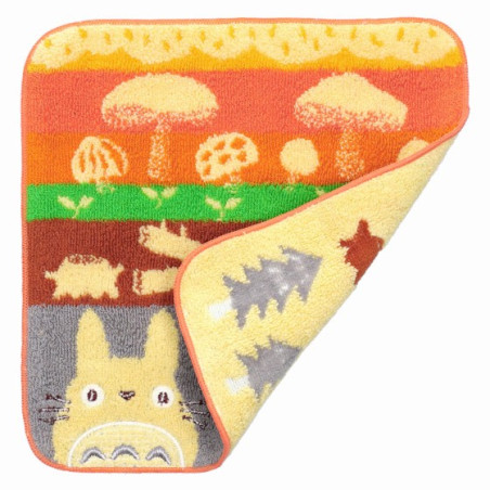 Mini-serviette Champignons et Bûches 25x25 cm - Mon voisin Totoro