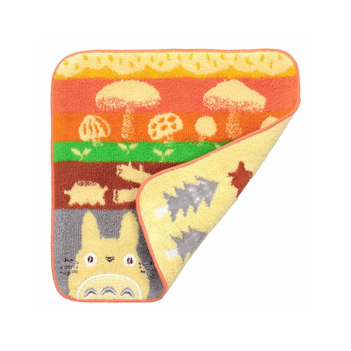 Mini-serviette Champignons et Bûches 25x25 cm - Mon voisin Totoro