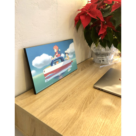 WOOD PANEL GHIBLI 02 - PONYO AND SOSUKE